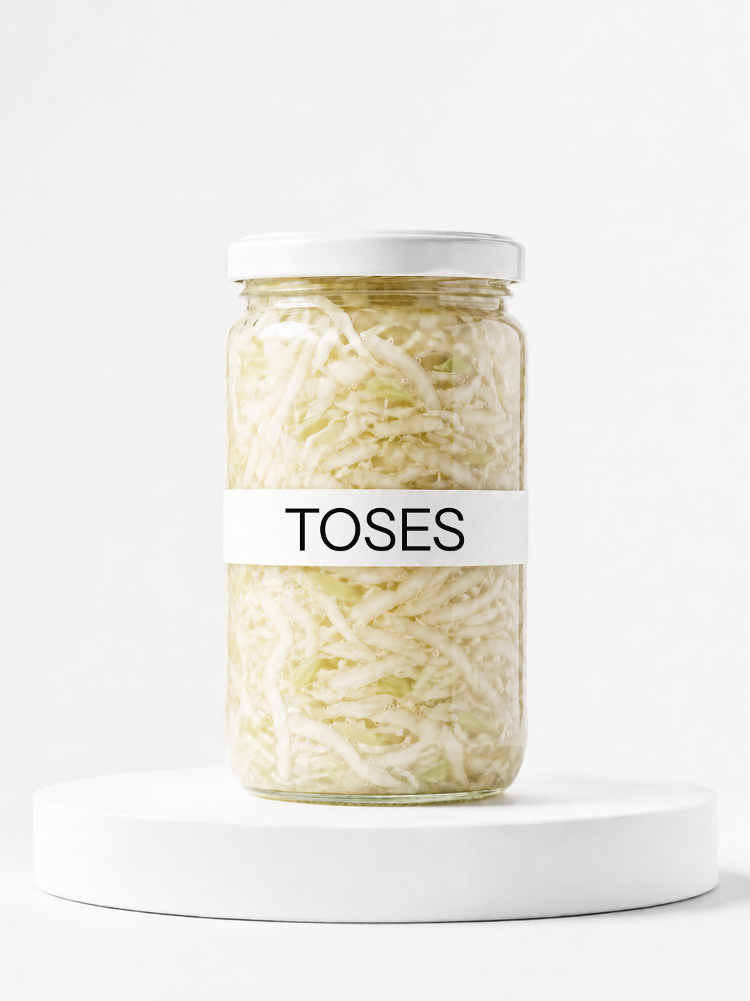 צנצנת TOSES של כרוב לבן מותסס